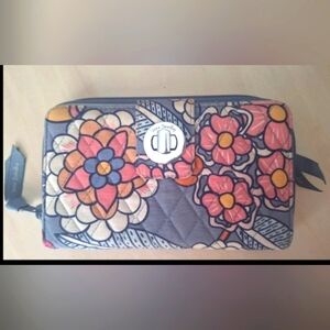 Vera Bradley turnlock wallet.  Evening Floral pattern.